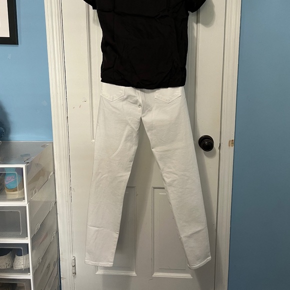 NWT J Brand Alana High Rise Crop Skinny Jeans in White - Picture 5 of 9